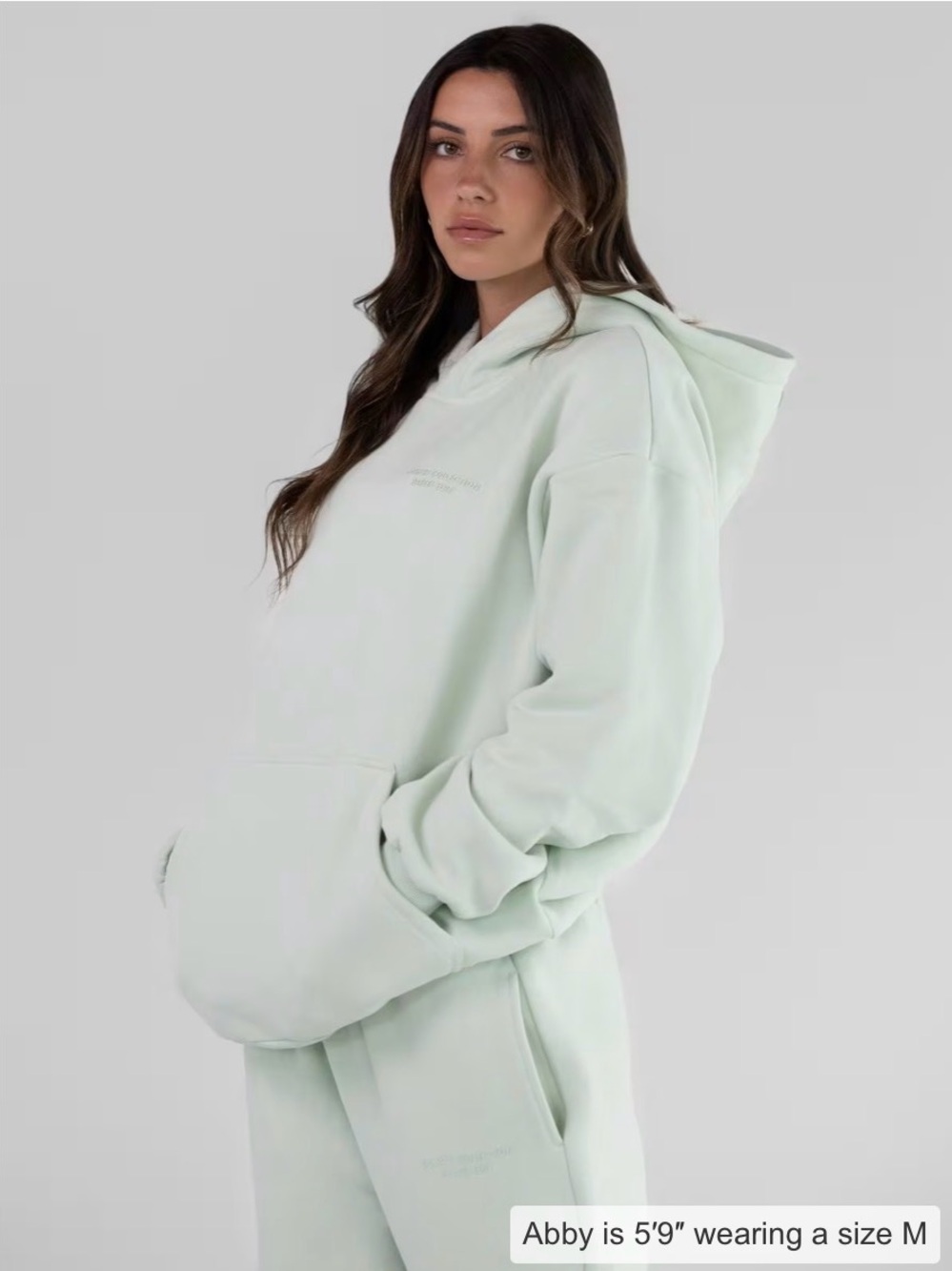 Women's Comfrt Oversized Mint Hoodie EUC Large